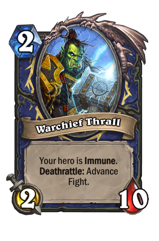 Warchief Thrall Hearthstone kártya