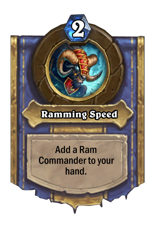 Ramming Speed Hearthstone kártya