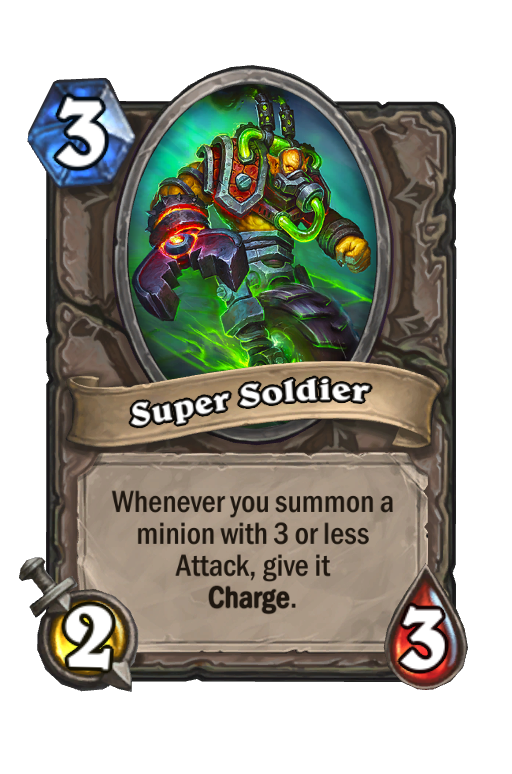 Super Soldier Hearthstone kártya