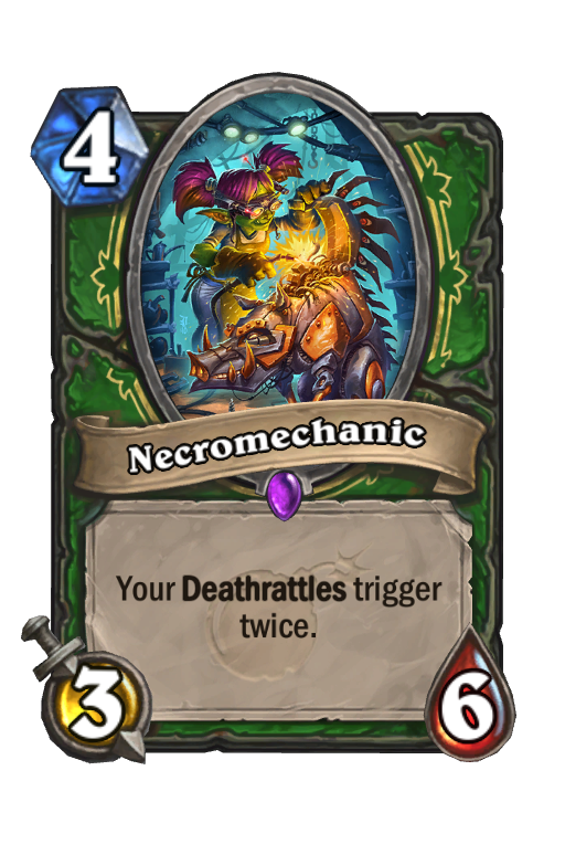 Necromechanic Hearthstone kártya