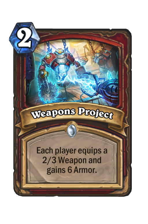 Weapons Project Hearthstone kártya