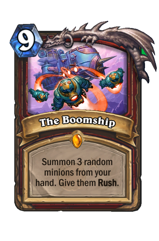 The Boomship Hearthstone kártya
