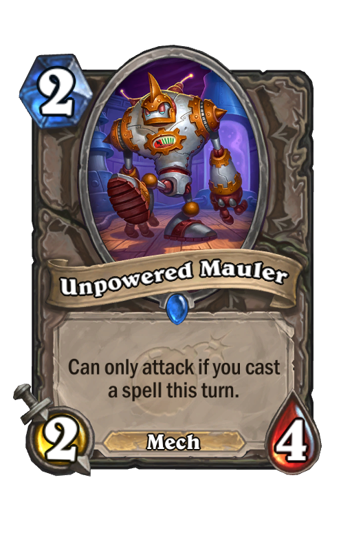 Unpowered Mauler Hearthstone kártya