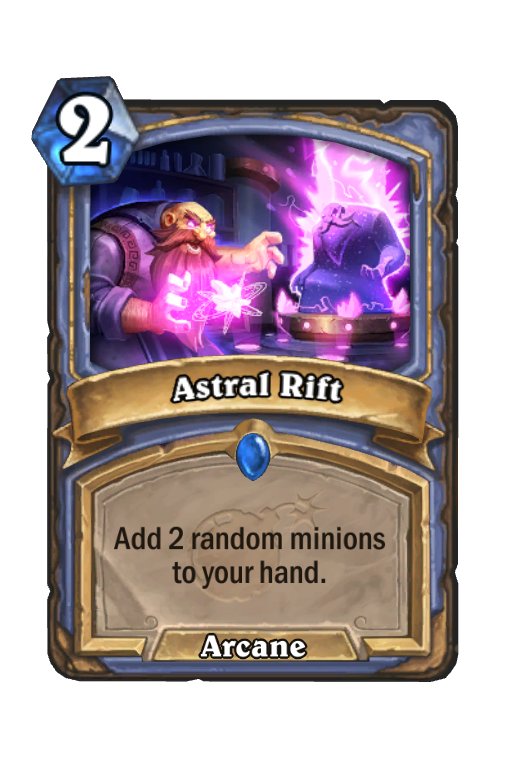 Astral Rift Hearthstone kártya