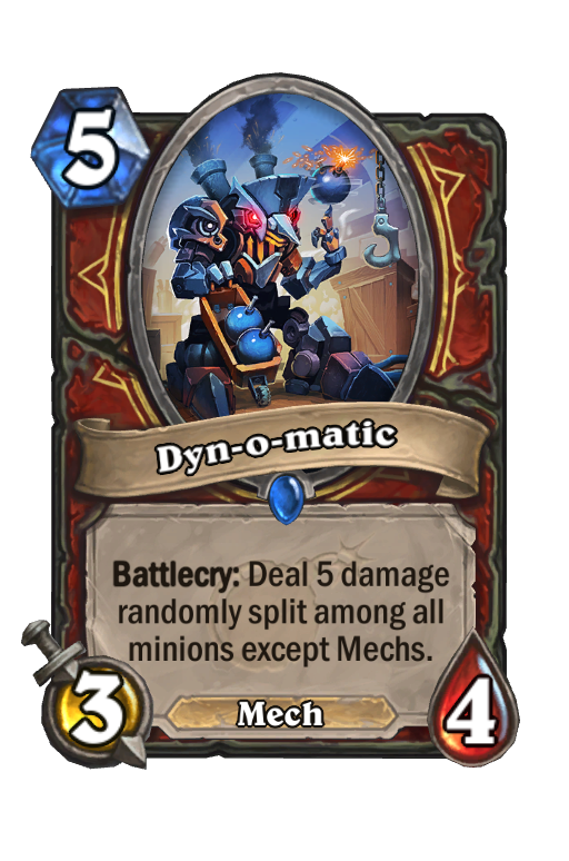 Dyn-o-matic Hearthstone kártya