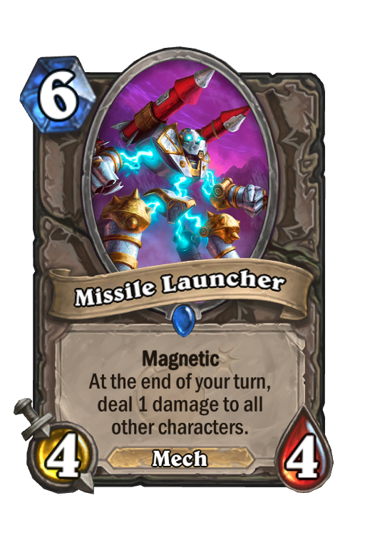 Missile Launcher Hearthstone kártya