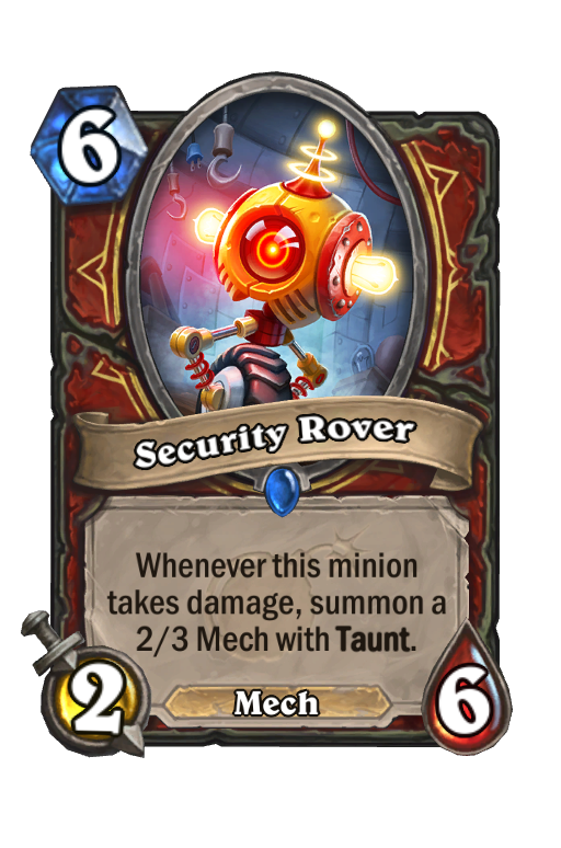 Security Rover Hearthstone kártya