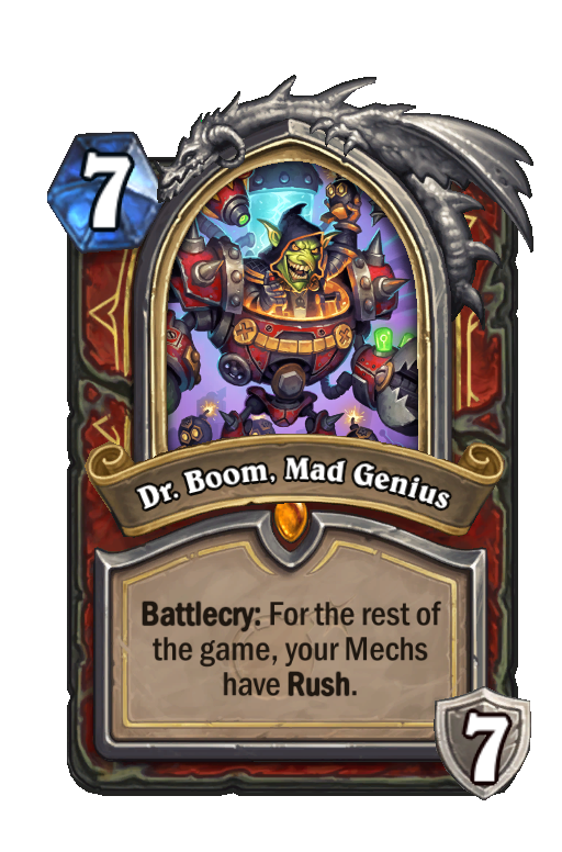 Dr. Boom, Mad Genius Hearthstone kártya