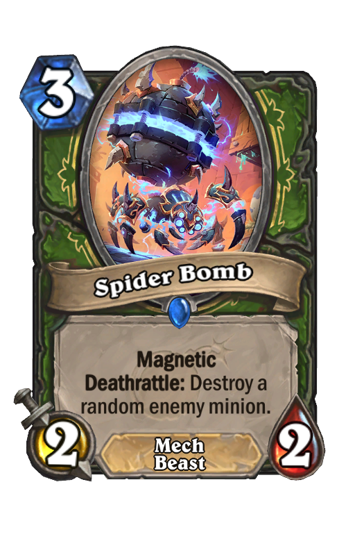 Spider Bomb Hearthstone kártya