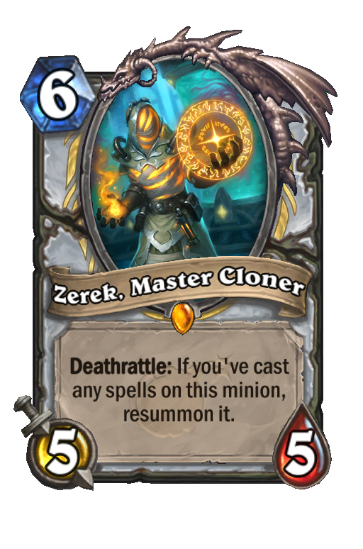 Zerek, Master Cloner Hearthstone kártya