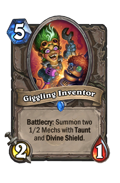 Giggling Inventor Hearthstone kártya