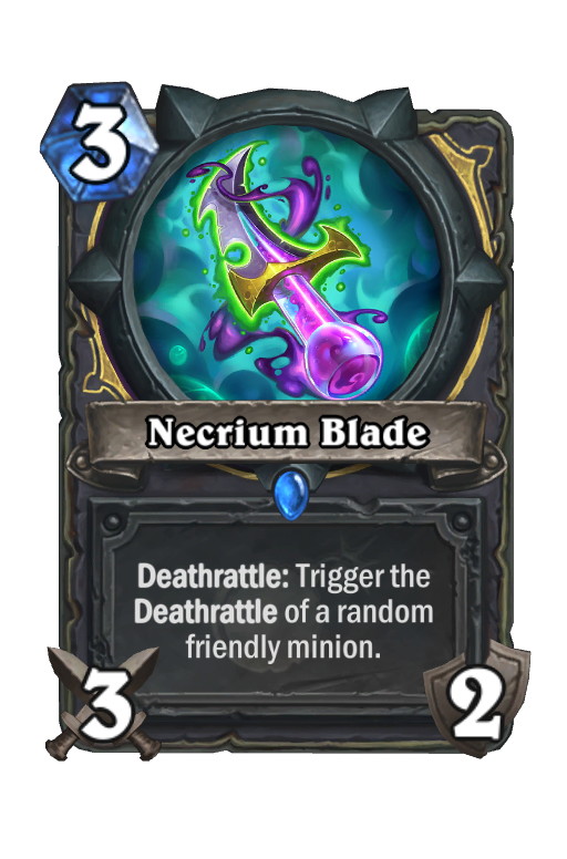 Necrium Blade Hearthstone kártya