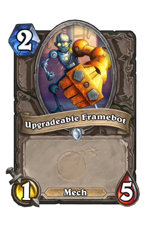 Upgradeable Framebot Hearthstone kártya