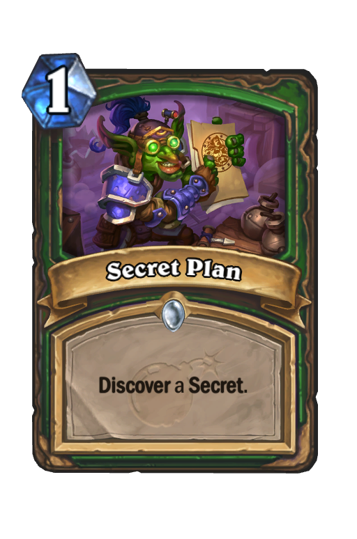 Secret Plan Hearthstone kártya