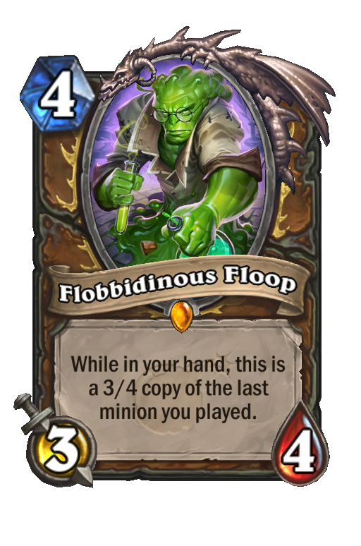 Flobbidinous Floop Hearthstone kártya