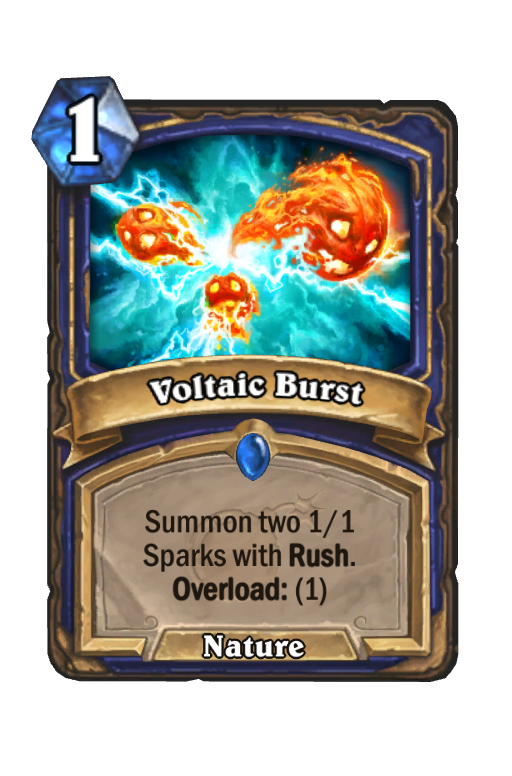 Voltaic Burst Hearthstone kártya