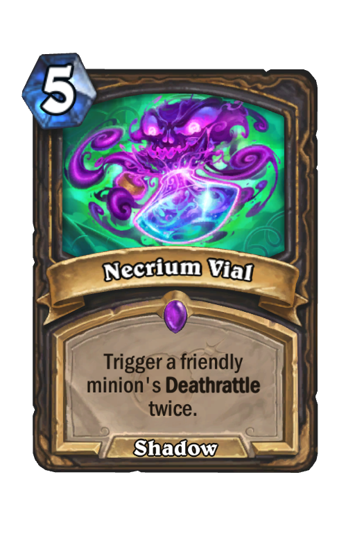 Necrium Vial Hearthstone kártya