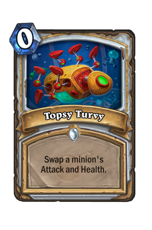 Topsy Turvy Hearthstone kártya