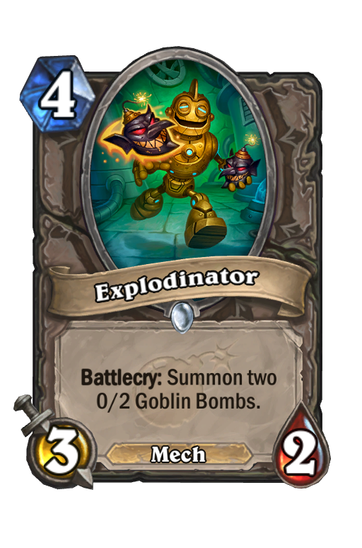 Explodinator Hearthstone kártya