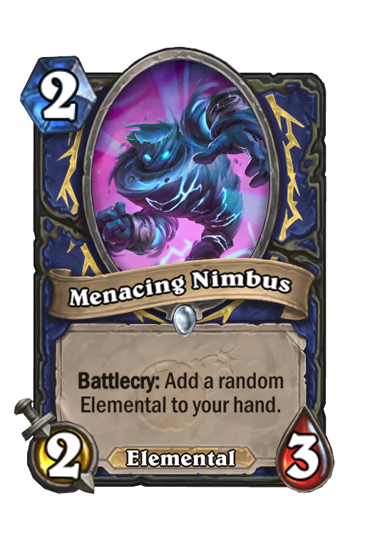 Menacing Nimbus Hearthstone kártya