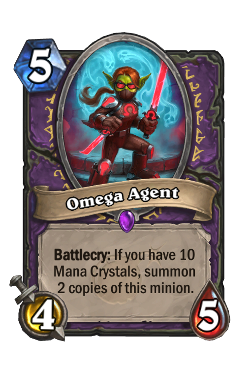 Omega Agent Hearthstone kártya