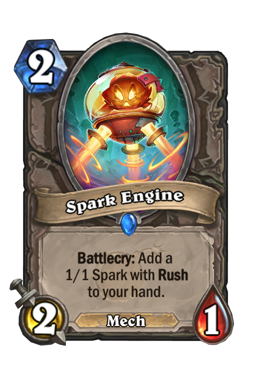 Spark Engine Hearthstone kártya