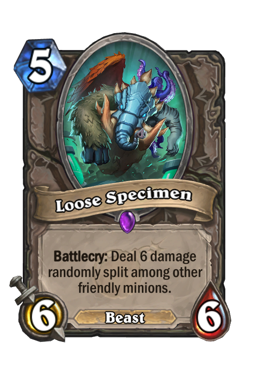 Loose Specimen Hearthstone kártya