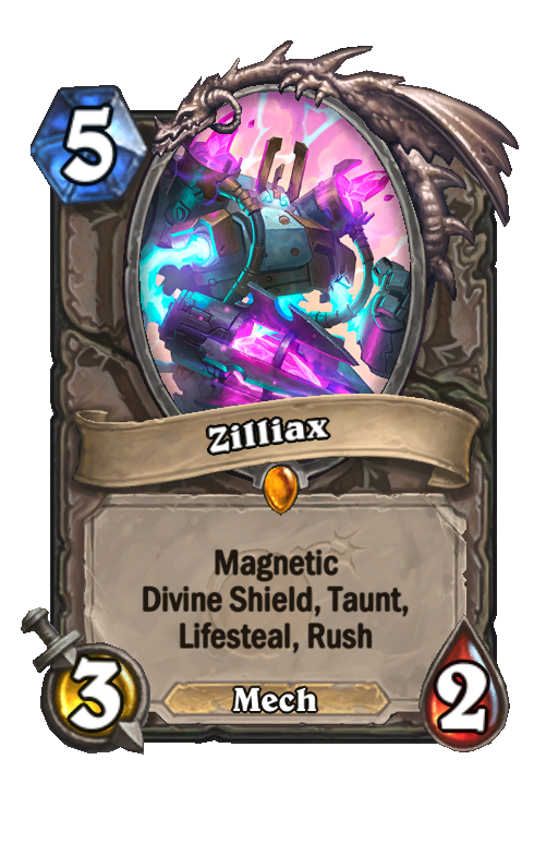 Zilliax Hearthstone kártya