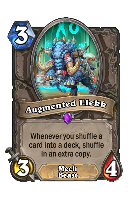 Augmented Elekk Hearthstone kártya