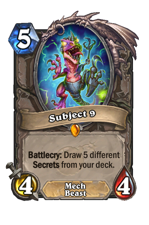 Subject 9 Hearthstone kártya