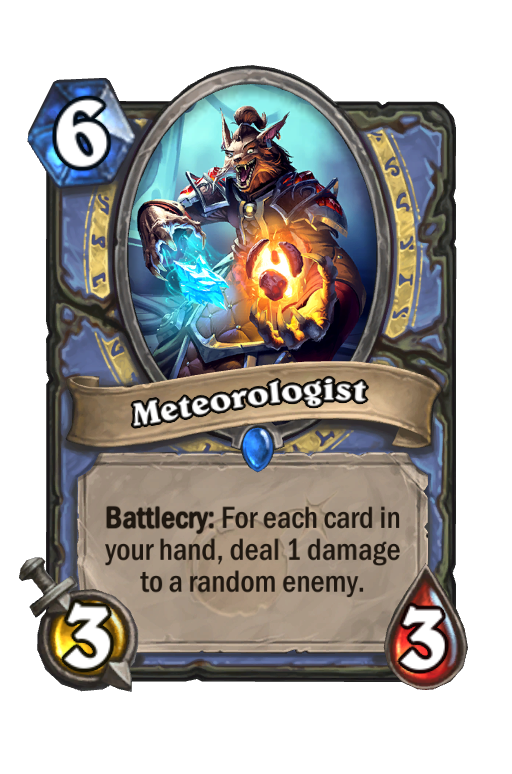 Meteorologist Hearthstone kártya
