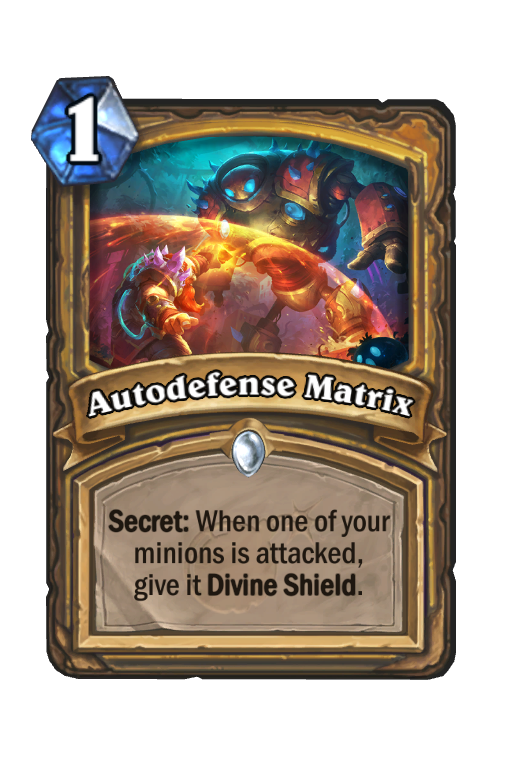 Autodefense Matrix Hearthstone kártya