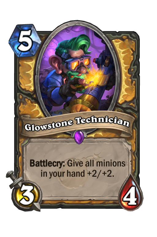 Glowstone Technician Hearthstone kártya