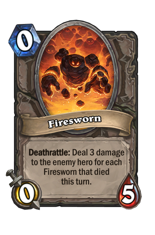 Firesworn (heroic) Hearthstone kártya