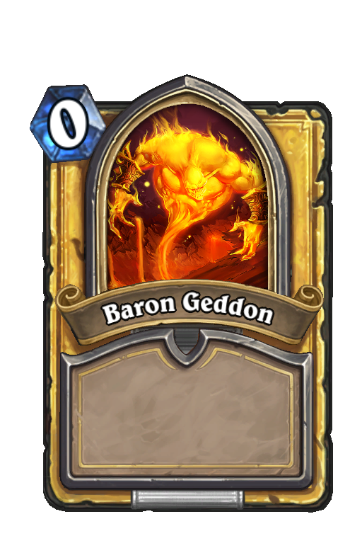 Baron Geddon Hearthstone kártya