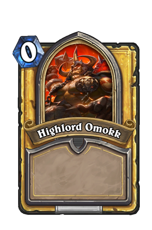 Highlord Omokk Hearthstone kártya