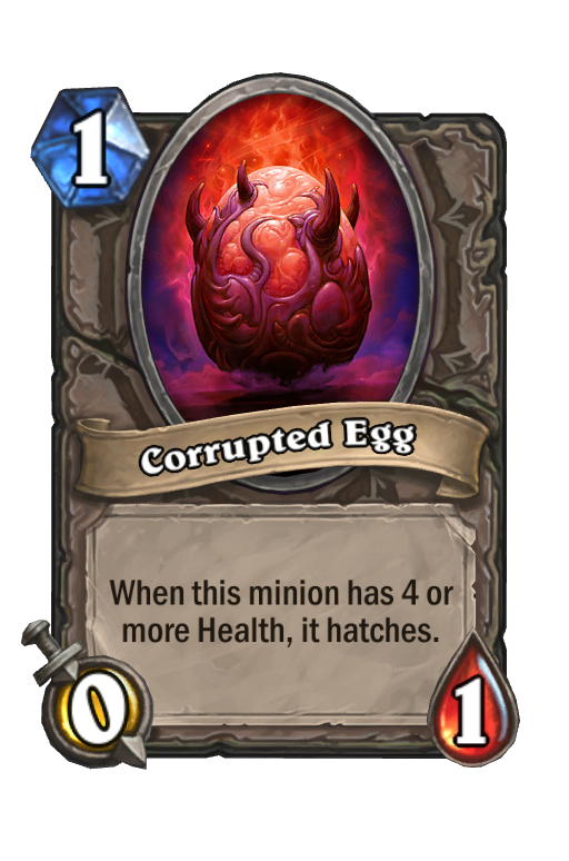 Corrupted Egg Hearthstone kártya
