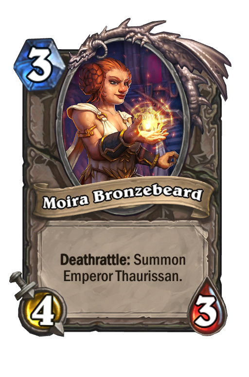 Moira Bronzebeard (Kocsma) Hearthstone kártya