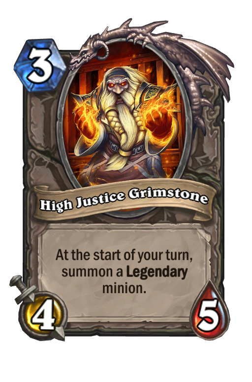 High Justice Grimstone (Kocsma) Hearthstone kártya