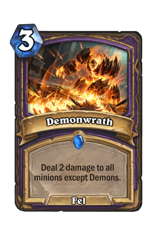 Demonwrath Hearthstone kártya