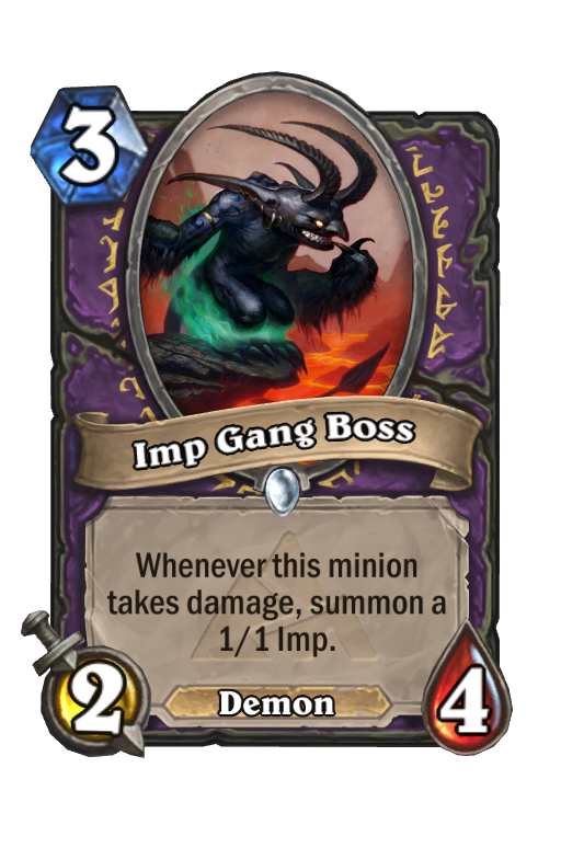 Imp Gang Boss Hearthstone kártya