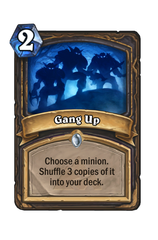 Gang Up Hearthstone kártya