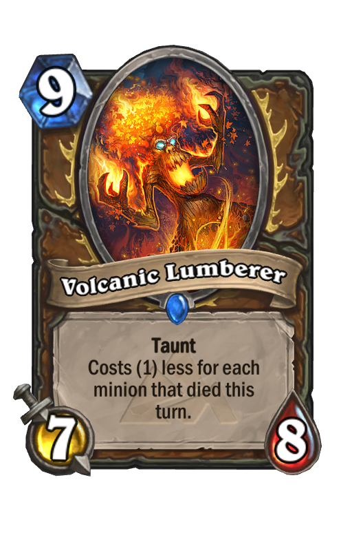 Volcanic Lumberer Hearthstone kártya