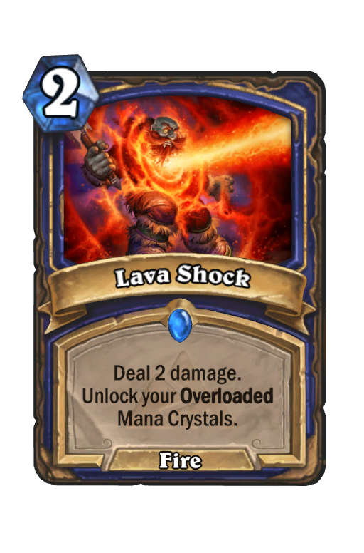 Lava Shock Hearthstone kártya