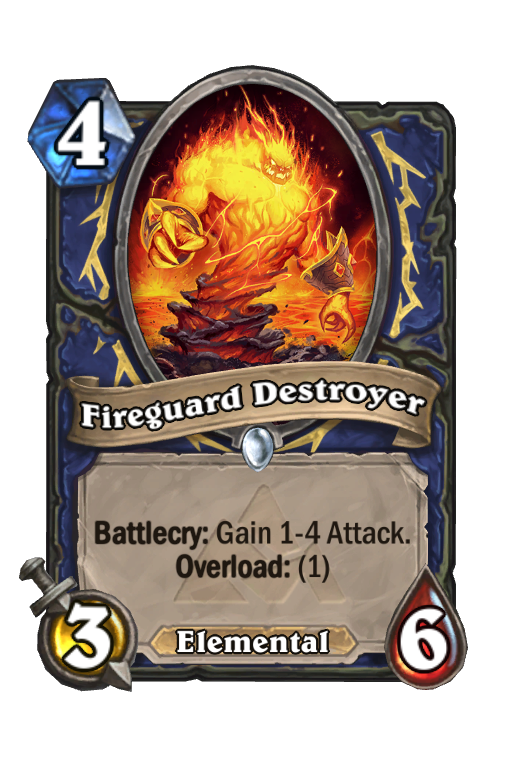 Fireguard Destroyer Hearthstone kártya