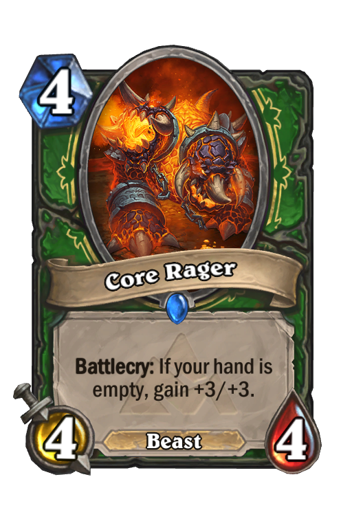 Core Rager Hearthstone kártya