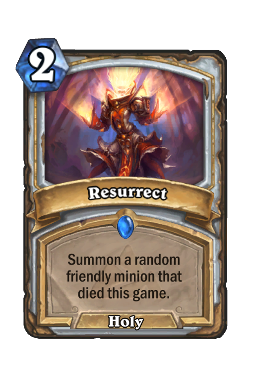 Resurrect Hearthstone kártya