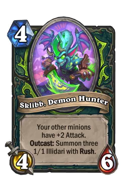 Sklibb, Demon Hunter Hearthstone kártya