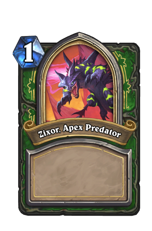 Zixor, Apex Predator Hearthstone kártya