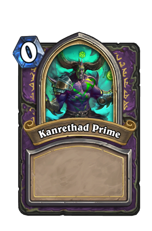 Kanrethad Prime Hearthstone kártya